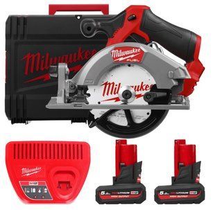 Пила дискова акумуляторна безщіткова M12 FCS442-502X GEN2 MILWAUKEE , (+ заряд.пристрій, 2 акум., HD кейс) 4933493489 фото