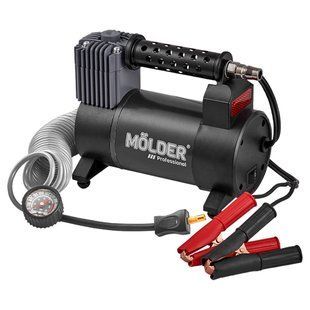 Компресор автомобільний Molder 12В, 170Вт, 10 Атм, 40 л/хв із зажимами АКБ MA25130 MA25130 фото