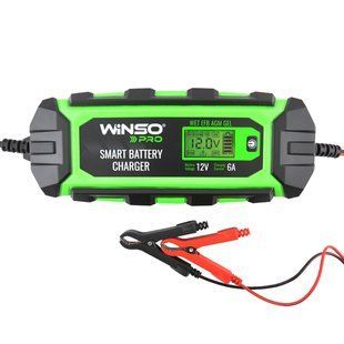 Зарядний пристрій АКБ Winso Pro 12V, 6A LCD 139510 фото