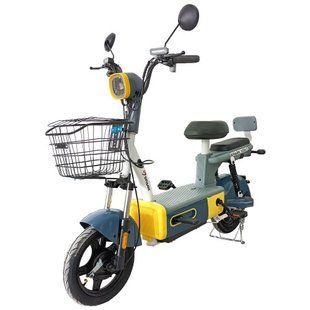 Велосипед з електродвигуном SPARK VOLT 14 48V/400W/12Ah Синій із жовтим 000227055 фото