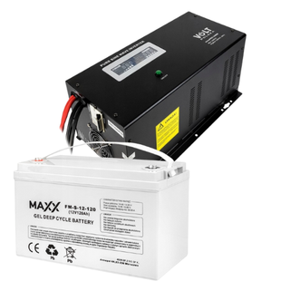 Комплект Volt Polska SINUS PRO 2400 W 12/230V 1600/2400W + Акумулятор MAXX AGM VRLA 120Ah 12V 3SP240012W+12-FM-120 фото