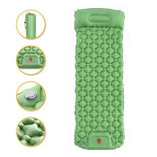 Надувний похідний килимок матрац LEOBRO Air Mat 190 x 60 см Green (LB-1095) LB-1095 фото