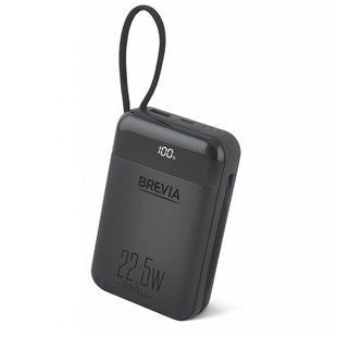 Повербанк (Power Bank) Brevia 20000mAh 22.5W Type-C+Lightning Cable, Li-Pol, LCD 45222 фото
