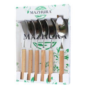 Набір ложок столових 6 приборів Beech wood mz505665 MAZHURA mz505665 фото