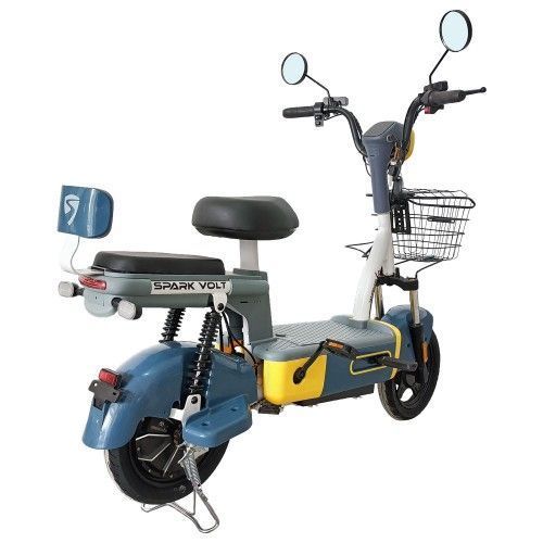 Велосипед з електродвигуном SPARK VOLT 14 48V/400W/12Ah Синій із жовтим 000227055 фото
