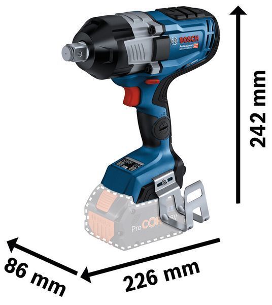 Акумуляторний гайкокрут Bosch GDS 18V-1600 HC (06019M1002) 06019M1002 фото