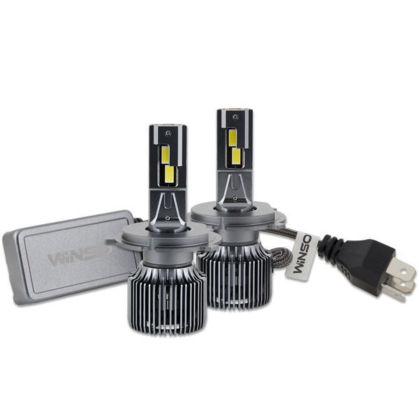 Автолампа Winso LED H4 12/24V 130Вт 11000Лм 6500K CSP3570 2шт 799400 фото