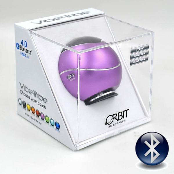 Віброколонка Vibe-Tribe Orbit speaker 15 Вт, пурпурна 32663 фото