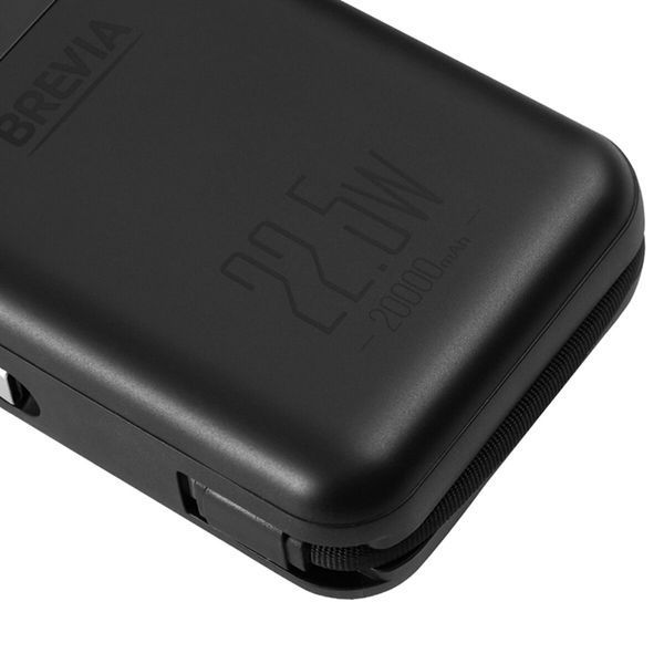 Повербанк (Power Bank) Brevia 20000mAh 22.5W Type-C+Lightning Cable, Li-Pol, LCD 45222 фото