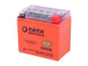 Акумулятор гелевий, 5АH-YTX5L-BS, помаранч., 114*70*106 мм, З ІНДИКАТОРОМ - OUTDO AKK-003 фото