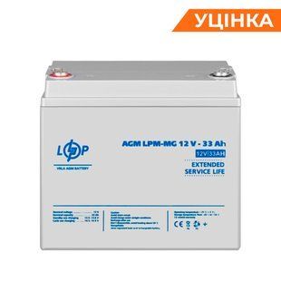 Розпродаж (6558) Акумулятор мультигелевий AGM LPM-MG 12V - 33 Ah 09/2023 LP38474 фото