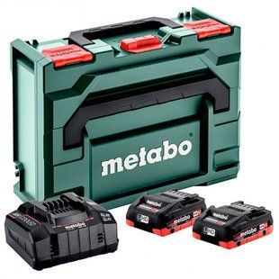 Набір акумуляторних батарей Metabo LIHD 18 В 2х4,0 Ah, з/п ASC 145 в MetaBOX 145 685130000 фото