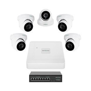 Комплект відеоспостереження на 5 камер GV-IP-K-W82/05 5MP LP29480 фото
