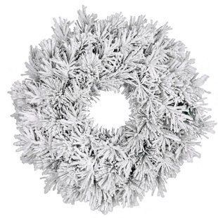 Вінок &oslash; 45 см декоративний Dinsmore Frosted зелений зі снігом 8718861289022 фото