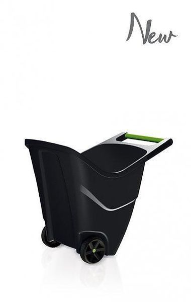 Садовий пластиковий візок PROSPERPLAST LOAD - GO II, 85 л - оливковий 5905197979649 фото