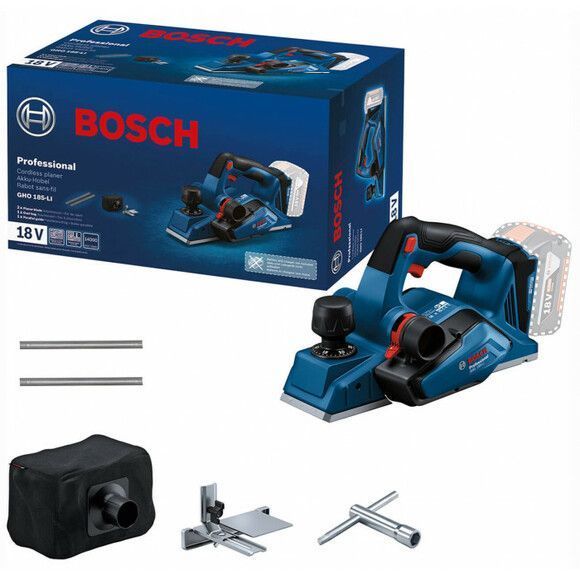 Акумуляторний рубанок Bosch GHO 185-LI Solo (06015B5021) (без АКБ та ЗП) 06015B5021 фото