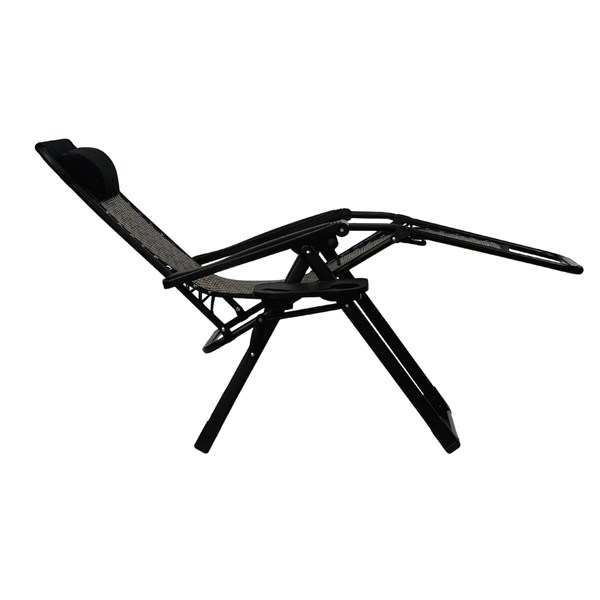Розкладне крісло шезлонг LEOBRO Zero Gravity Premium Grey Rattan (LB-ZGC-G2-RG) LB-ZGC-G2-RG фото