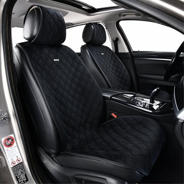 Преміум накидки для передніх сидінь CarLife Turbo, black 2шт SC30102 фото