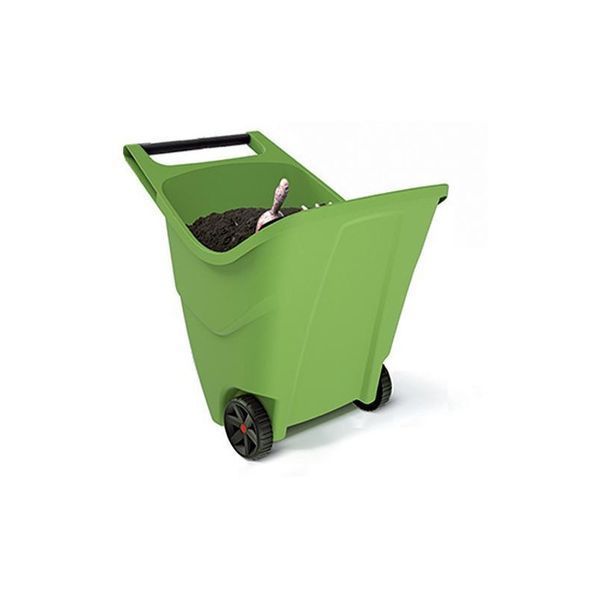 Садовий пластиковий візок PROSPERPLAST LOAD - GO II, 85 л - оливковий 5905197979649 фото
