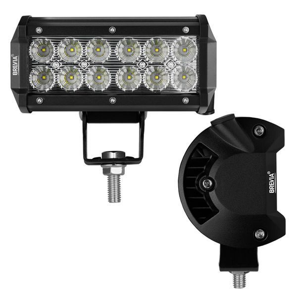 Фара світлодіодна Brevia CREE Flood 10-30V, 36W (12x3W), 3000Lm, 1шт 10712FX1 фото