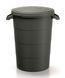 Бак для сміття Prosperplast Smooth 80 л, чорний 5905197463346 фото 1