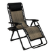 Розкладне крісло шезлонг LEOBRO Zero Gravity Premium Grey Rattan (LB-ZGC-G2-RG) LB-ZGC-G2-RG фото 2