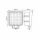 Фара світлодіодна Winso Pro EPISTAR white точковий 10-30V, 48W (16x3W), 1шт 780860 фото 8