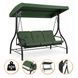 Садова гойдалка з товстим матрацом LEOBRO Luxury Pro Green (LB-1047) LB-1047 фото 1