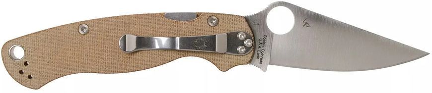 Ніж Spyderco Para Military 2 Brown Micarta CPM Cru-Wear 87.15.01 фото