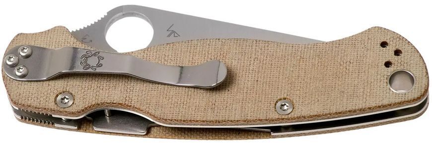 Ніж Spyderco Para Military 2 Brown Micarta CPM Cru-Wear 87.15.01 фото