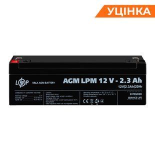 Розпродаж (4132) Акумулятор AGM LPM 12V - 2,3 Ah (09-2023) LP38322 фото