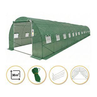 Посилена садова теплиця парник LEOBRO Garden 36м2 Green (LB-G128-GRN) LB-G128-GRN фото