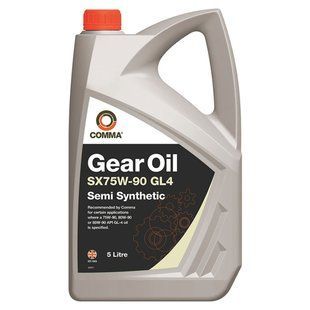 Трансмісійне масло Comma GEAR OIL SX75W-90 GL4 5л SXGL45L фото