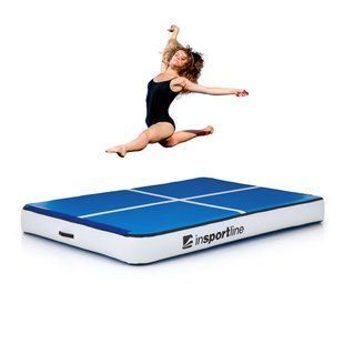 Килимок надувний inSPORTline Aircase 200x140 см, біло-синій 23352 фото