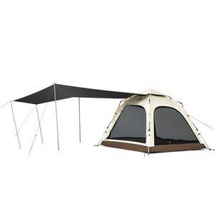 Намет чотиримісний із тентом автоматичний Naturehike Ango CNK2550WS010, коричневий 6927595789094 фото