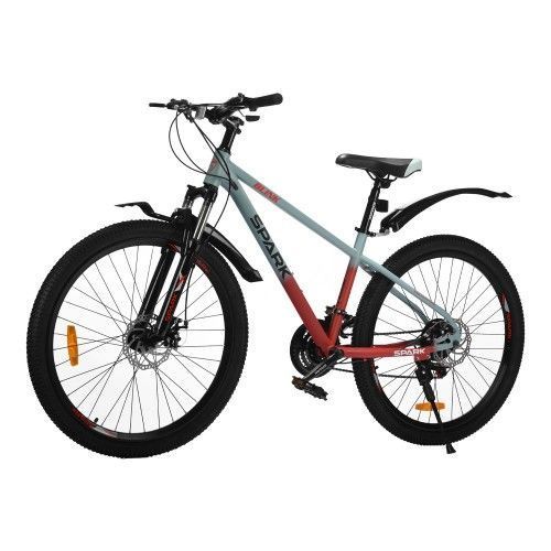 Велосипед SPARK BLINK (колеса - 26, сталева рама - 15) сірий з червоним 000239397 фото