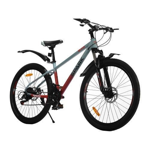 Велосипед SPARK BLINK (колеса - 26, сталева рама - 15) сірий з червоним 000239397 фото