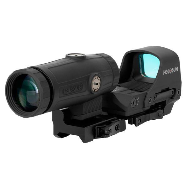 Коліматорний приціл HOLOSUN HS510C та збільшувач HM3X (Combo Set) - Безкоштовна доставка 747036 фото