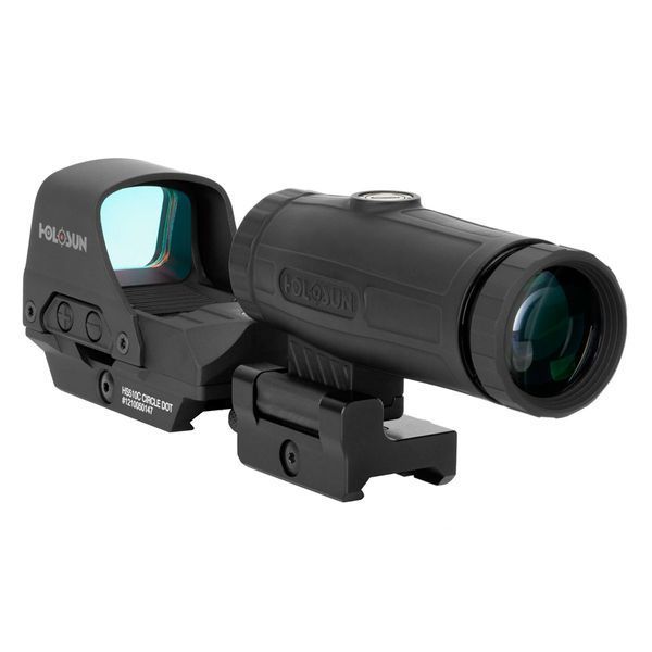 Коліматорний приціл HOLOSUN HS510C та збільшувач HM3X (Combo Set) - Безкоштовна доставка 747036 фото