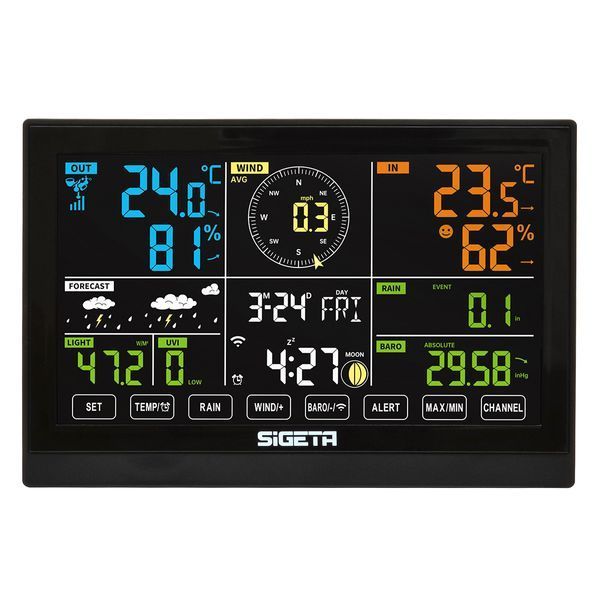 Метеостанція SIGETA SmartMeteo Pro 7-in-1 Wi-Fi + Безкоштовна доставка 65031 фото