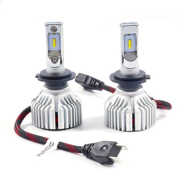 LED автолампа Winso H7 12/24V 60W 8000Lm 6500К ZES Chip, 2шт 798700 фото