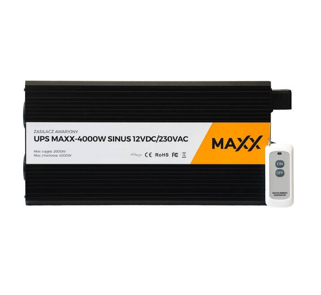 Комплект аварійного живлення 4SUN MAXX SINUS 4000W + Акумулятор VOLT AGM 100Ah (20А) Volt1004SUN4000W фото