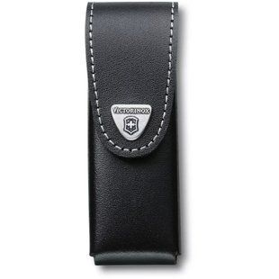 Чохол для ножів 111 мм Victorinox чорна шкіра на липучці до 6 шарів, блістер (40524.3B1) 4.0524.3B1 фото