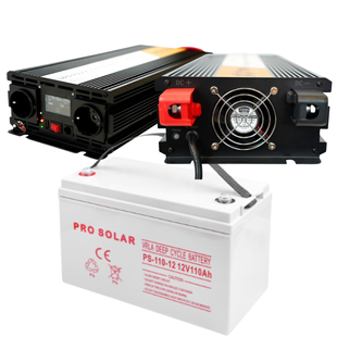 Комплект 4SUN MAXX SINUS 2000 W 12/230V 1000/2000W + VOLT AGM VRLA DEEP CYCLE 110Ah 12V Volt1104SUN2000W фото