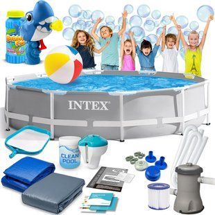 Басейн каркасний 15в1 INTEX 26702, 305 х 76 см + машина для створення бульбашок DM-26702-M фото