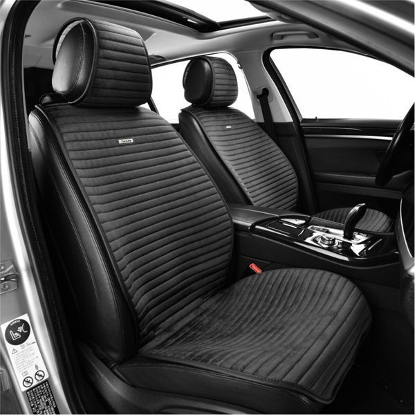 Преміум накидки для передніх сидінь CarLife Sport, black 2шт SC10102 фото