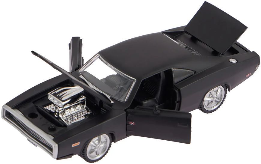 Машинка Rastar 1970 Dodge Charger R/T 1:36 Чорний 454.00.97 фото