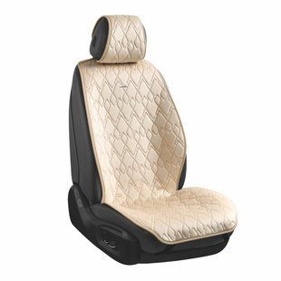 Преміум накидки для передніх сидінь CarLife Racer, biege 2шт SC20302 фото