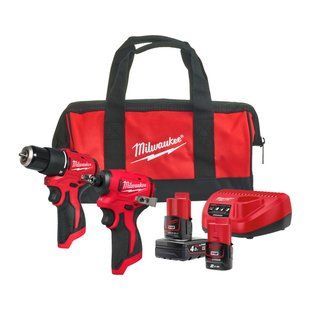 Набір інструментів акумуляторних MILWAUKEE M12BLPP2B-422B (M12 BLPDRC, BLIDRC. зарядний пристрій, 1Х2Аг, 1Х4Аг, сумка) 4933500425 фото