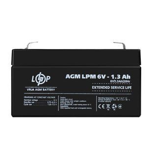 Розпродаж Акумулятор AGM LPM 6V - 1.3 Ah LP38477 фото